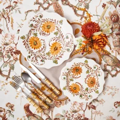 Autumn Flowers Dinner Plates (Set of 4)