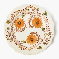 Autumn Flowers Starter Plates (Set of 4)