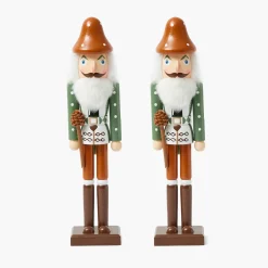Autumnal Gnome Nutcracker (Pair) - 38cm