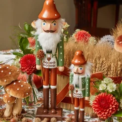 Autumnal Gnome Nutcracker (Pair) - 38cm