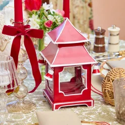 Berry Red Mini Pagoda Lantern (Pair)