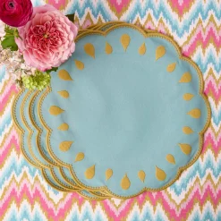 Bettina Blue & Caramel Placemats (Set of 4)