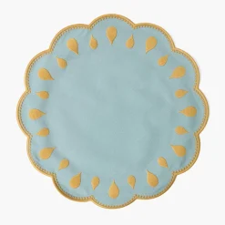 Bettina Blue & Caramel Placemats (Set of 4)