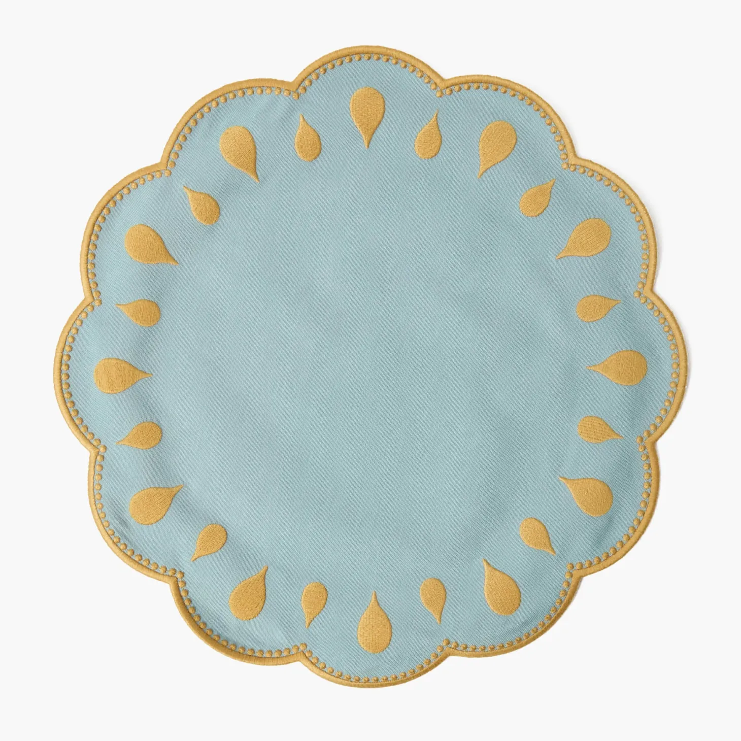 Bettina Blue & Caramel Placemats (Set of 4)