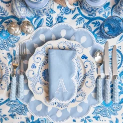Bettina Blue & White Placemats & Napkins (Set of 4)