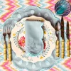Bettina Blue Placemats & Napkins (Set of 4)