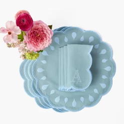 Bettina Blue Placemats & Napkins (Set of 4)