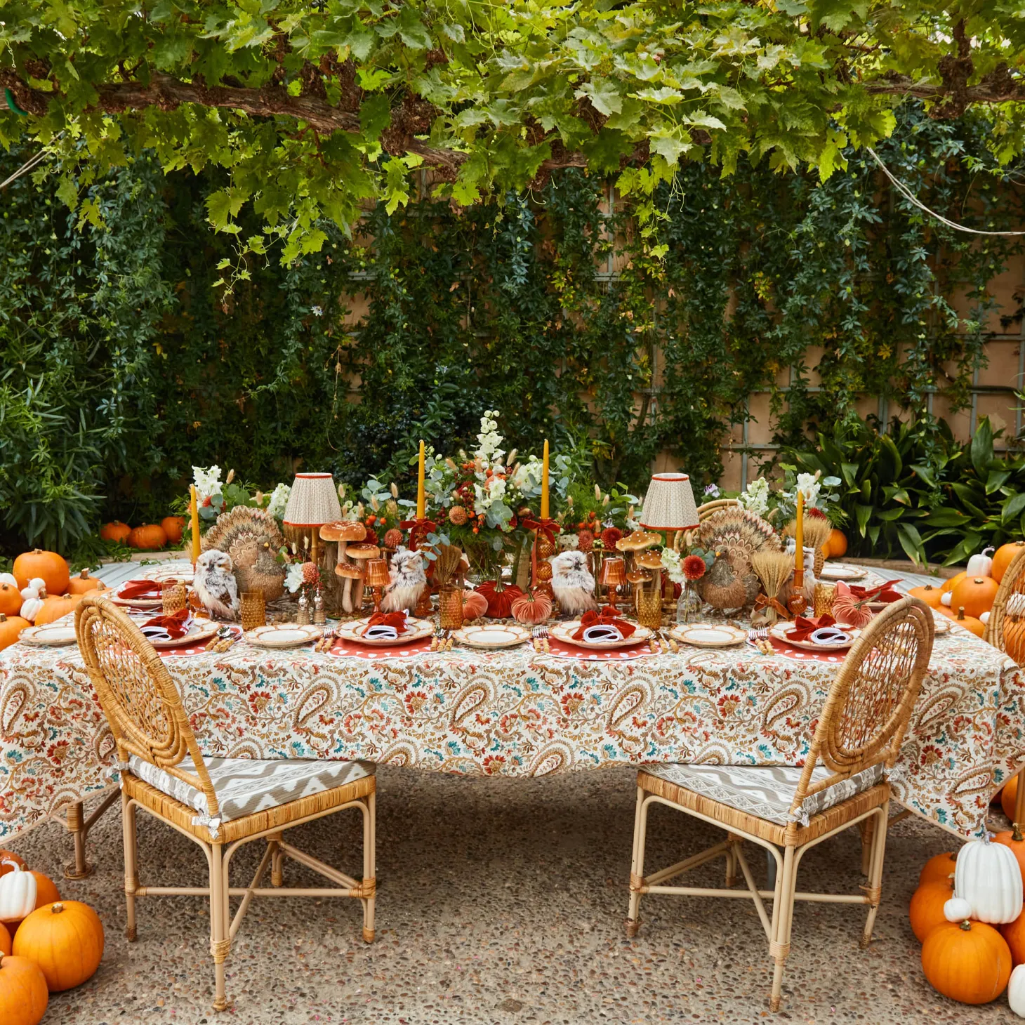 Bettina Burnt Orange Napkins (Set of 4)