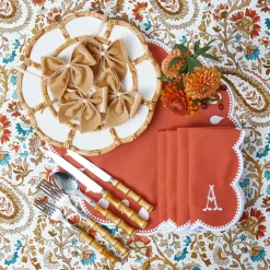 Bettina Burnt Orange Napkins (Set of 4)
