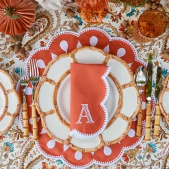 Bettina Burnt Orange Placemats (Set of 4)