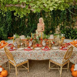 Bettina Burnt Orange Placemats & Napkins (Set of 4)