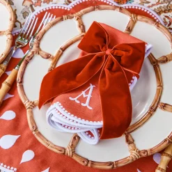 Bettina Burnt Orange Placemats & Napkins (Set of 4)