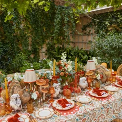Bettina Burnt Orange Placemats & Napkins (Set of 4)