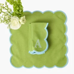 Bettina Green & Blue Napkins (Set of 4)