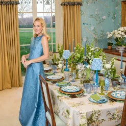 Bettina Green & Blue Placemats & Napkins (Set of 4)