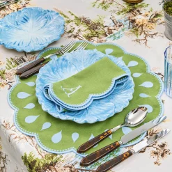 Bettina Green & Blue Placemats & Napkins (Set of 4)