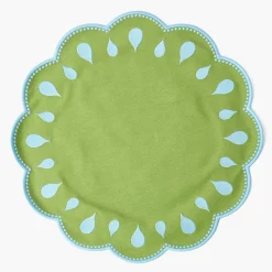 Bettina Green & Blue Placemats & Napkins (Set of 4)