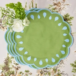 Bettina Green & Blue Placemats (Set of 4)