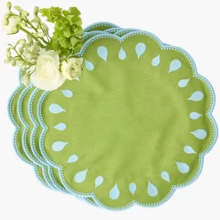 Bettina Green & Blue Placemats (Set of 4)