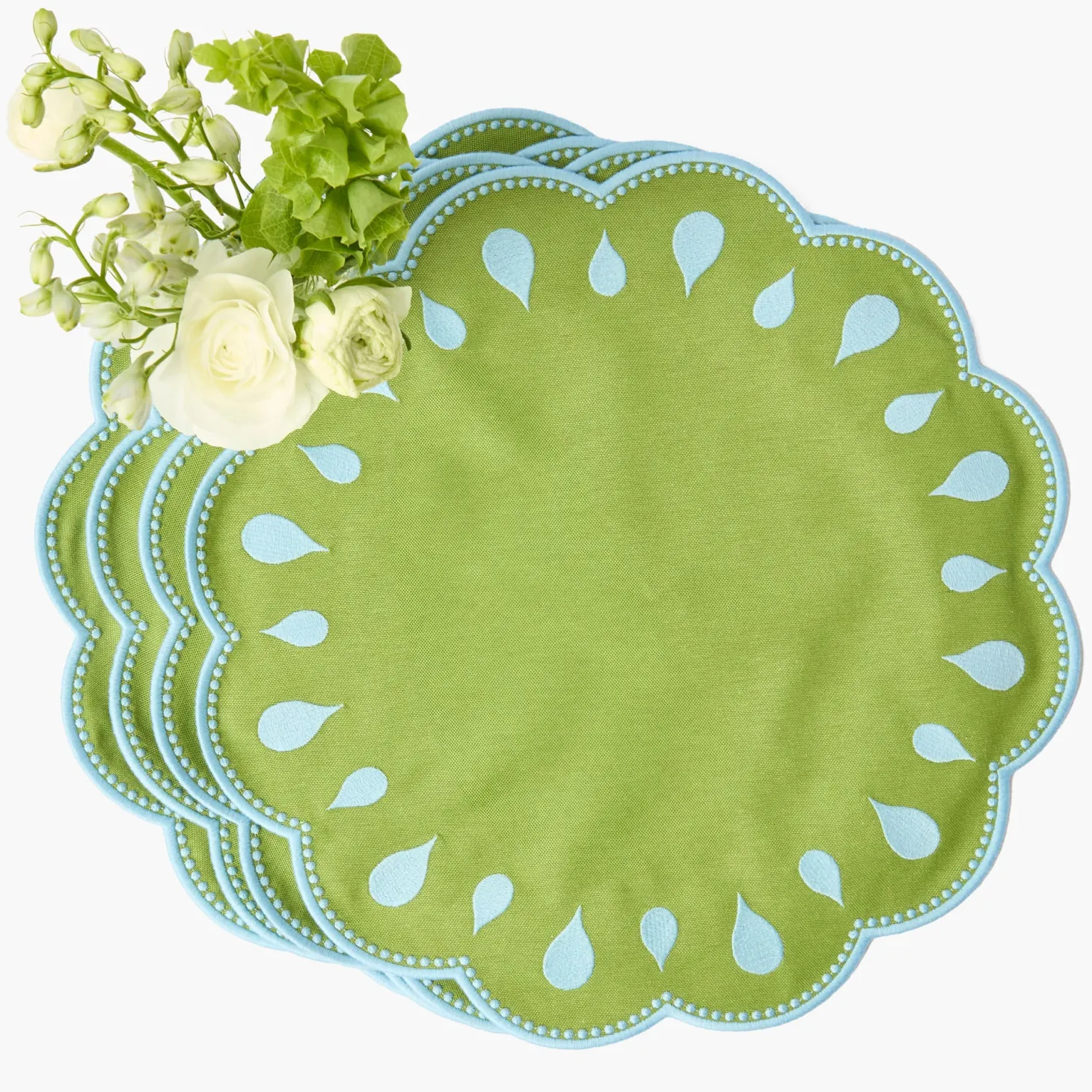 Bettina Green & Blue Placemats (Set of 4)