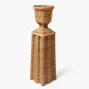 Bettina Rattan Urn & Pedestal