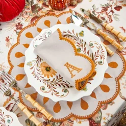 Bettina Taupe & Mustard Napkins (Set of 4)