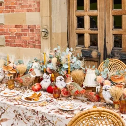 Bettina Taupe & Mustard Placemats & Napkins (Set of 4)