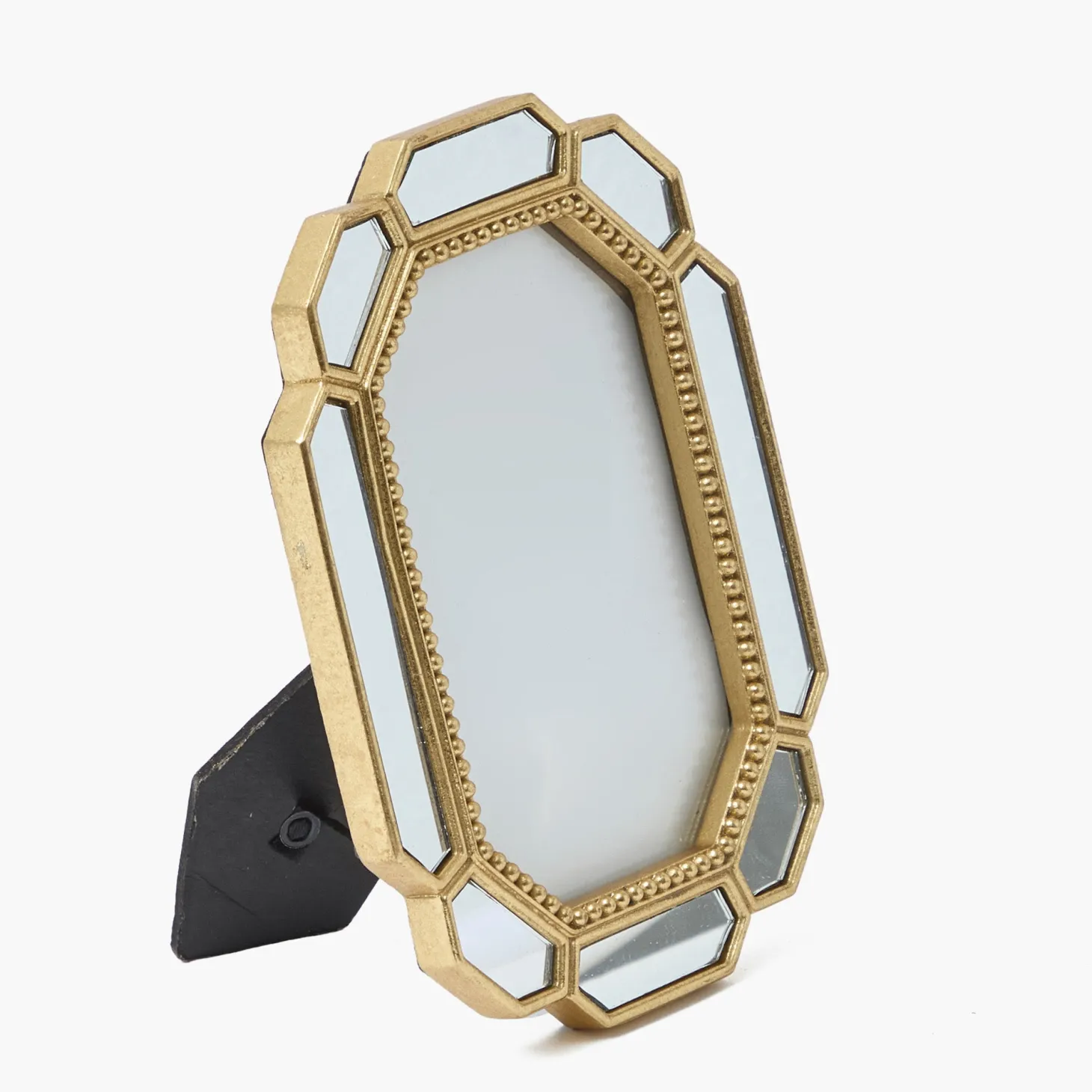Beveled Edge Mirror Photo Frames (Set of 2)