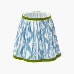 Blue & Green Ikat Lampshade (18cm)