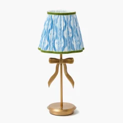 Blue & Green Ikat Lampshade (18cm)
