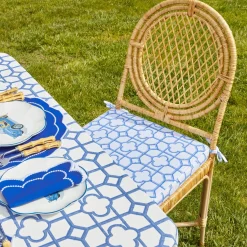 Blue Bamboo Seat Pad Cushion