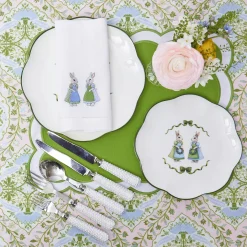 Blue Cottontail Bunny Starter Plate