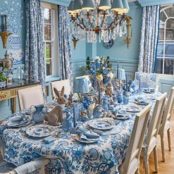 Blue Flowers Dinner Plates (Set of 4)