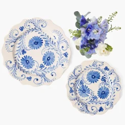 Blue Flowers Starter Plate