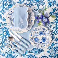 Blue Flowers Starter Plate