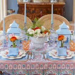 Blue Fringe Napkins (Set of 4)