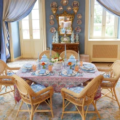 Blue Fringe Napkins (Set of 4)