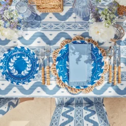 Blue Fringe Napkins (Set of 4)