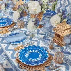 Blue Fringe Napkins (Set of 4)