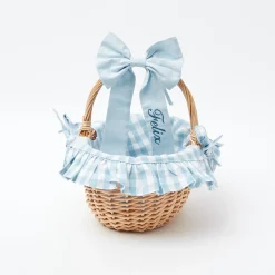 Blue Gingham Basket