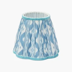 Blue Ikat Lampshade (18cm)
