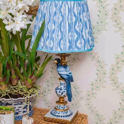 Blue Ikat Lampshade (30cm)