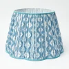 Blue Ikat Lampshade (40cm)