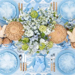 Blue Ikat Tablecloth