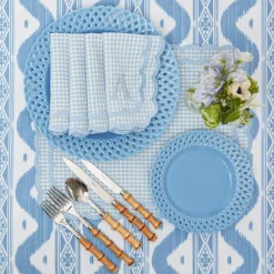 Blue Ikat Tablecloth