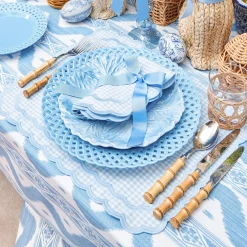 Blue Ikat Tablecloth