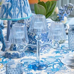 Blue Lantern Tealight Candleabra