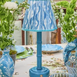 Blue Leonora Lacquer Rechargeable Lamp