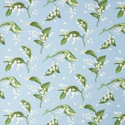 Blue Lily of the Valley Fabric