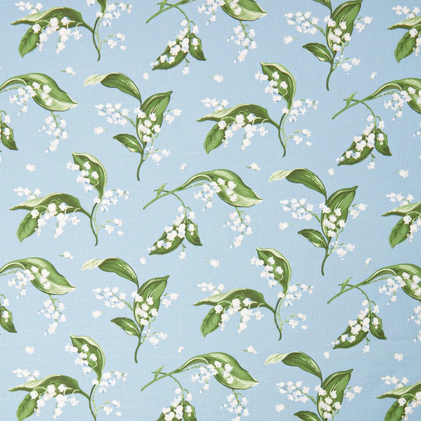 Blue Lily of the Valley Fabric